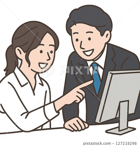 一名男子在電腦上開會 一名男子在電腦上開會 127218298