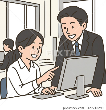 在會議室開會的商人 127218299