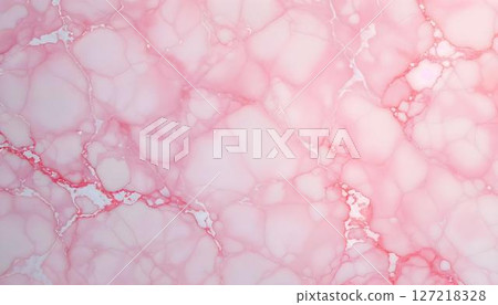 Marble patterned texture background. Abstract backdrop in pink and white colors 127218328