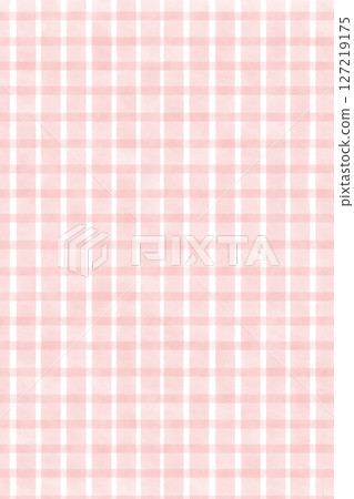 Checkered pattern background illustration material, watercolor style, pink peach color, simple wallpaper 127219175