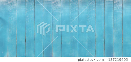 Vibrant Blue Wooden Plank Background for Creative Designs and Textures Featuring Weathered Finish Suitable for Various Art and Craft Projects 127219403