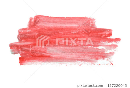 Red brush isolated on white background. Red brush isolated on white background. 127220043