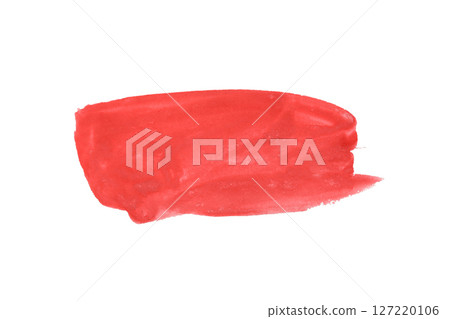 Red brush isolated on white background. Red brush isolated on white background. 127220106