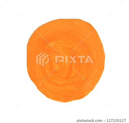 Bright Orange Circular Shape for Creative Projects 127220127