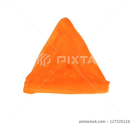 Vibrant Orange Triangle Art Design 127220128