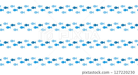 School of fish seamless pattern background illustration 127220230