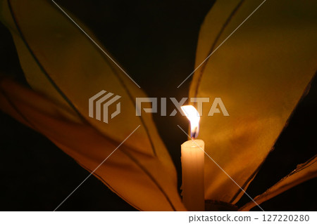 Candles are lit in colorful lanterns at the Loi Krathong festival. Candles are lit in colorful lanterns at the Loi Krathong festival. 127220280