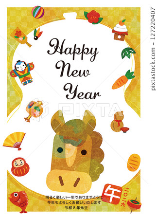 Japanese style New Year's card 127220407