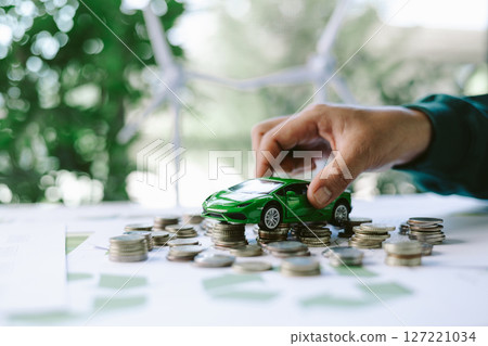 ESG strategies are driving business growth, boosting revenue and financial success by aligning economic goals with sustainable finance. growth, revenue, finance, economic, financial. green car ESG strategies are driving business growth, boosting revenue and financial success by aligning economic goals with sustainable finance. growth, revenue, finance, economic, financial. green car 127221034
