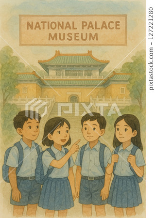 Students' off-campus teaching visit to the National Palace Museum Illustration｜National Palace Museum｜Cultural experience learning｜Off-campus 127221280