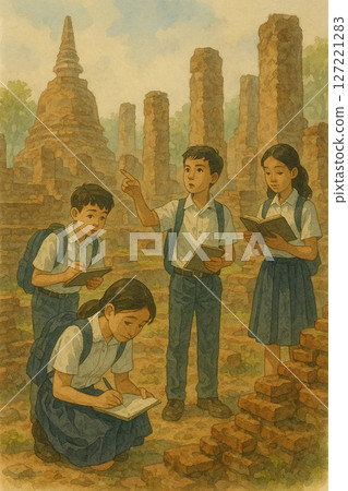 學生歷史遺跡考察與寫作 | 文化探索 | 校外學習活動 | 遺址考察報道 | 歷史探索 | 文化研究 127221283