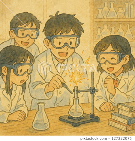 學校科學實驗部放映 | 科學課堂實驗場景 | 學生學習科學觀察活動的進展 127222075