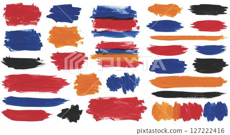 使用丙烯酸塗料的藝術背景設計 127222416