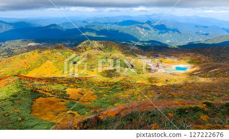 秋季攀登栗駒山（栗駒山～益武山：昭和湖、劍山景色） 127222676