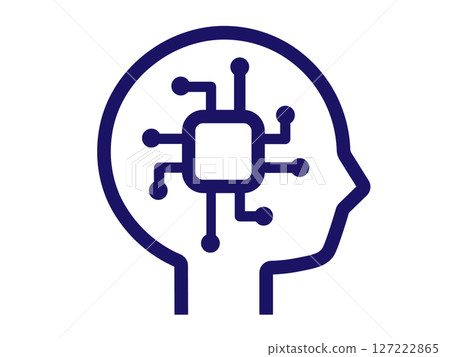 AI/Artificial Intelligence Mark (Brain Icon) 127222865