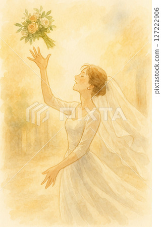 婚禮花藝的浪漫時刻 | 祝福幸福綿延 | 拋捧花的浪漫瞬間 127222906