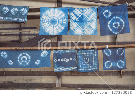Indigo dyeing in Oku-Aizu Indigo dyeing in Oku-Aizu 127223058