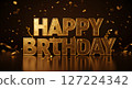 Colorful Birthday Celebration with Cakes, Candles, Balloons, and Decorations 127224342