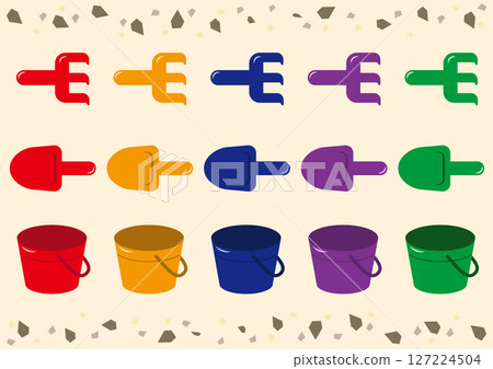 Illustration of a sandbox set 127224504