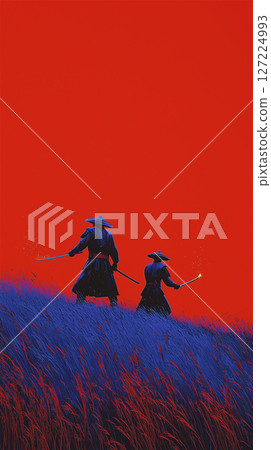 Samurai fight scene 127224993