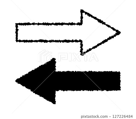 Hand-drawn style arrow icon Hand-drawn style arrow icon 127226484