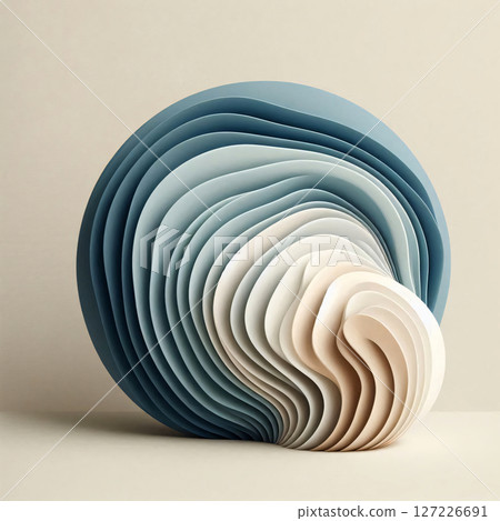 Minimal Soft Tone Abstract 127226691