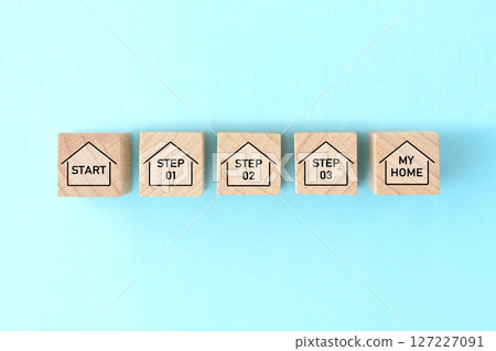 An image showing the steps and procedures to acquire a home An image showing the steps and procedures to acquire a home 127227091