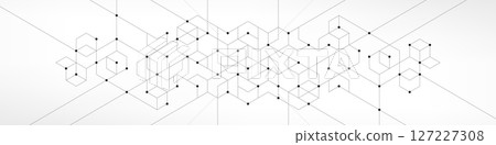 Abstract vector background with simple geometric figures and dots. Graphic design element and polygonal shape pattern Abstract vector background with simple geometric figures and dots. Graphic design element and polygonal shape pattern 127227308
