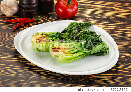 Asian grilled Pak Choy salad 127228112