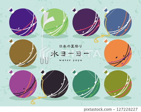 日本夏季節慶的水溜溜球材料 127228227