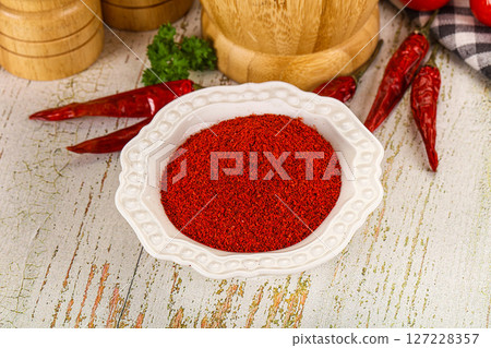 Spicy dry hot Chili powder 127228357