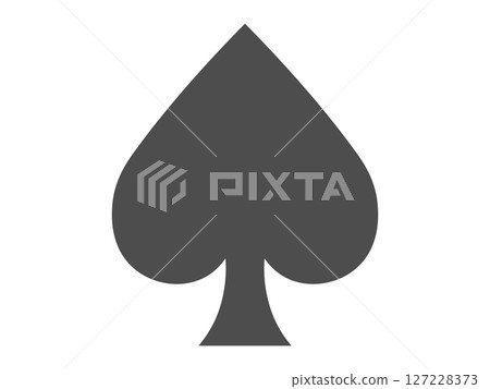 Spade symbol (playing card icon) 127228373