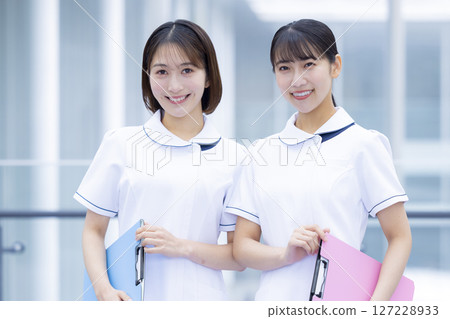 Medical female nurse portrait Medical female nurse portrait 127228933