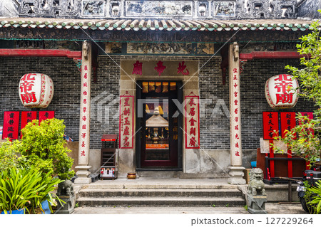 Old building view of Pak Tai Temple in Taipa, Macau. Old building view of Pak Tai Temple in Taipa, Macau. 127229264
