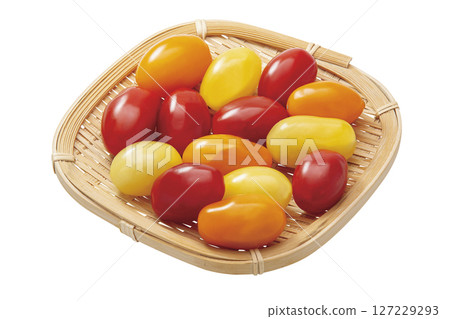 Mixed plum tomato_02 (with cutout path) Mixed plum tomato_02 (with cutout path) 127229293