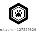 帶有爪印的龜甲圖案 127229329
