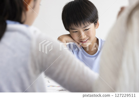 Children taking English classes Children taking English classes 127229511