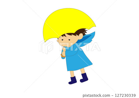 Boy holding an umbrella Boy holding an umbrella 127230339