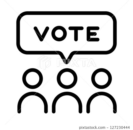 Referendum icon Election Vote Public Opinion VOTE Voice of the people Referendum icon Election Vote Public Opinion VOTE Voice of the people 127230444