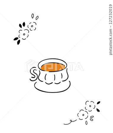 紅茶的手繪插圖|顏色 紅茶的手繪插圖|顏色 127232019