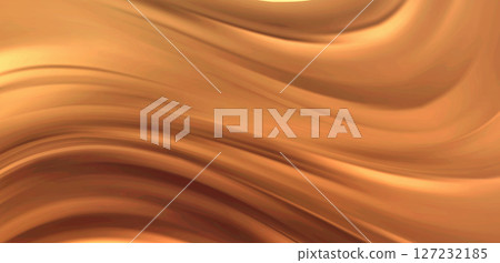 Smooth elegant Gold Copper satin texture abstract background. Luxurious flowing background design. Vector Drapery Wallpaper BG Smooth elegant Gold Copper satin texture abstract background. Luxurious flowing background design. Vector Drapery Wallpaper BG 127232185