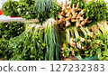 Ginger, galangal, lemongrass, coriander, kaffir lime leaves, spring onion vegetables 127232383