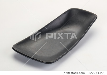 Empty clean color plate dishware Empty clean color plate dishware 127233455