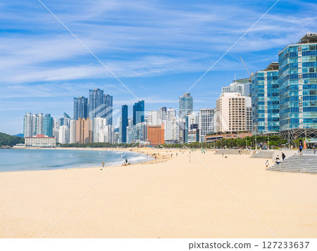 Haeundae Beach in early summer, Busan Haeundae Beach in early summer, Busan 127233637