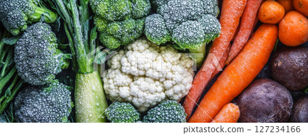 Frozen Mixed Vegetables Including Carrots and Broccoli 127234166