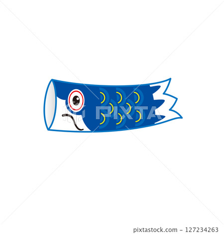 兒童節鯉魚旗插畫 兒童節鯉魚旗插畫 127234263