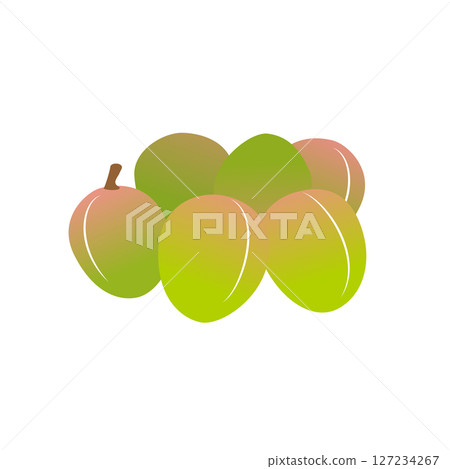 Plum illustrations 127234267