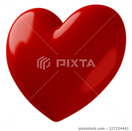 3D image_heart_red 127234441