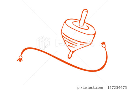 Illustration of a simple top Illustration of a simple top 127234673