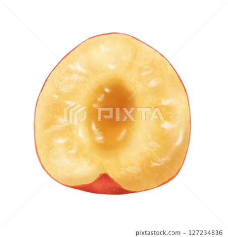 Plums cut in half Oishi Wase 127234836